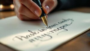 Écriture penchée à droite : ce que la graphologie dit de votre personnalité