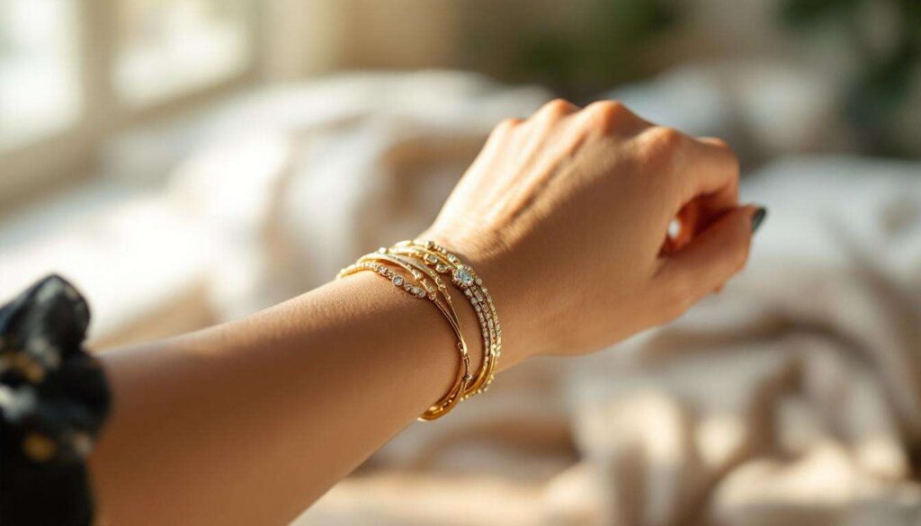 Ce que signifie porter toujours des bracelets en or selon la psychologie
